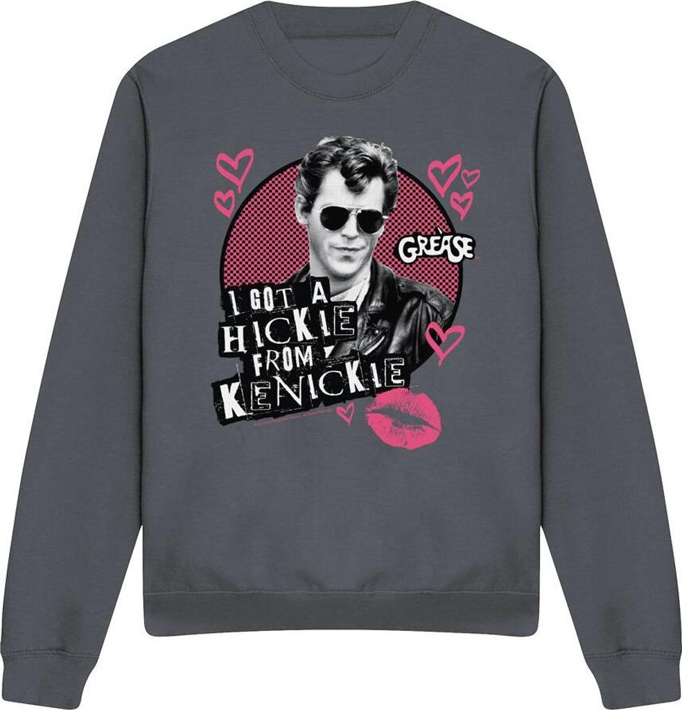 Grease - Sweatshirt für Herren/Damen Uni TV13040 (L) (Holzkohle)