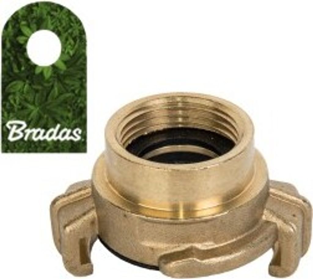 Klauenkupplung Schnellkupplung Gewindestück Messing GEKA Innengewinde 1/2" BR-GK110 BRADAS