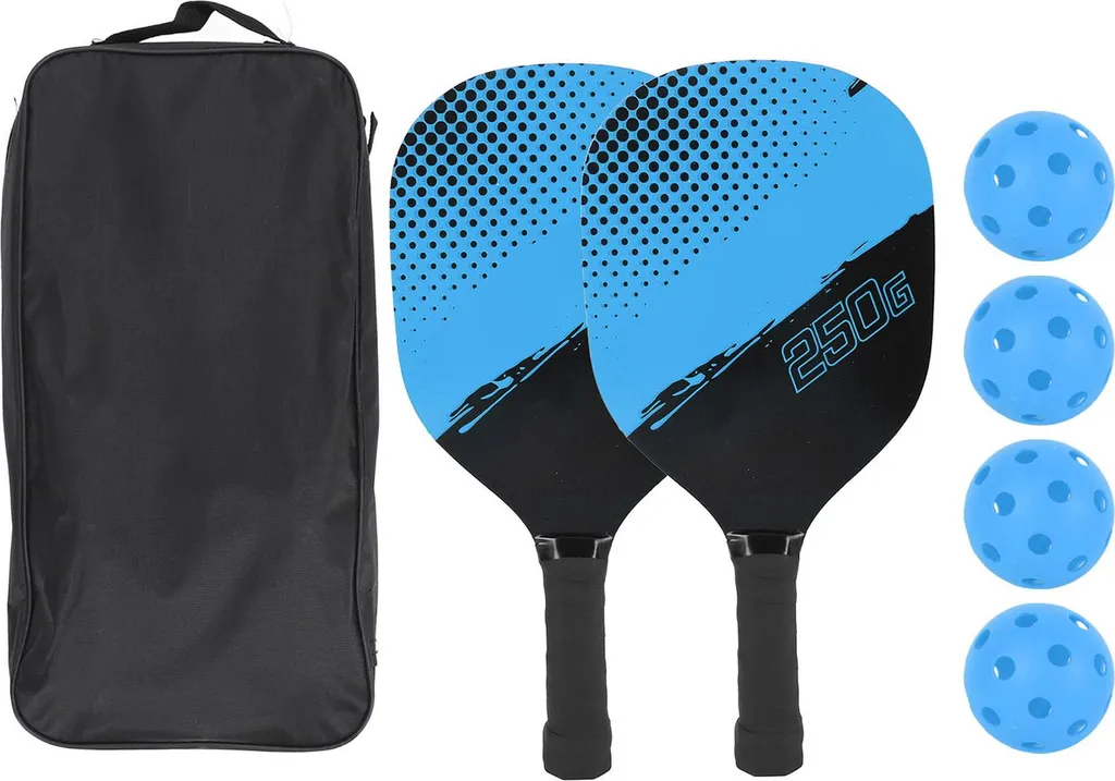 Raquettes de pickleball légères avec grip confort et balles de sport