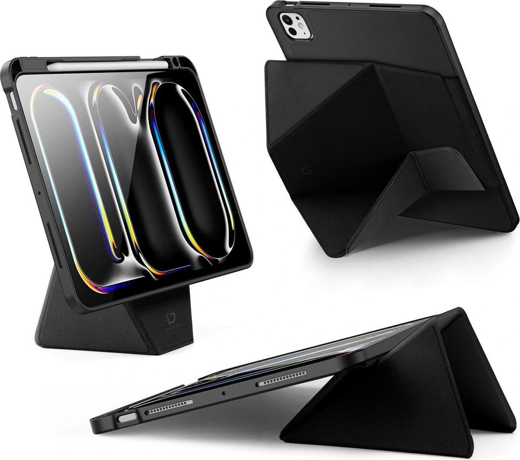 Hülle mit Klappe für iPad Pro 11" 2025 / 2024, Dux Ducis Vers, Schwarz