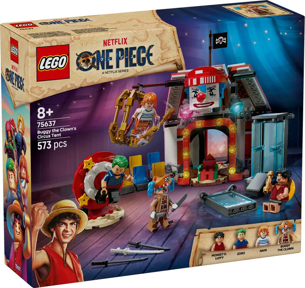 LEGO One Piece 75637 Le Chapiteau de Cirque de Buggy le Clown Célèbre