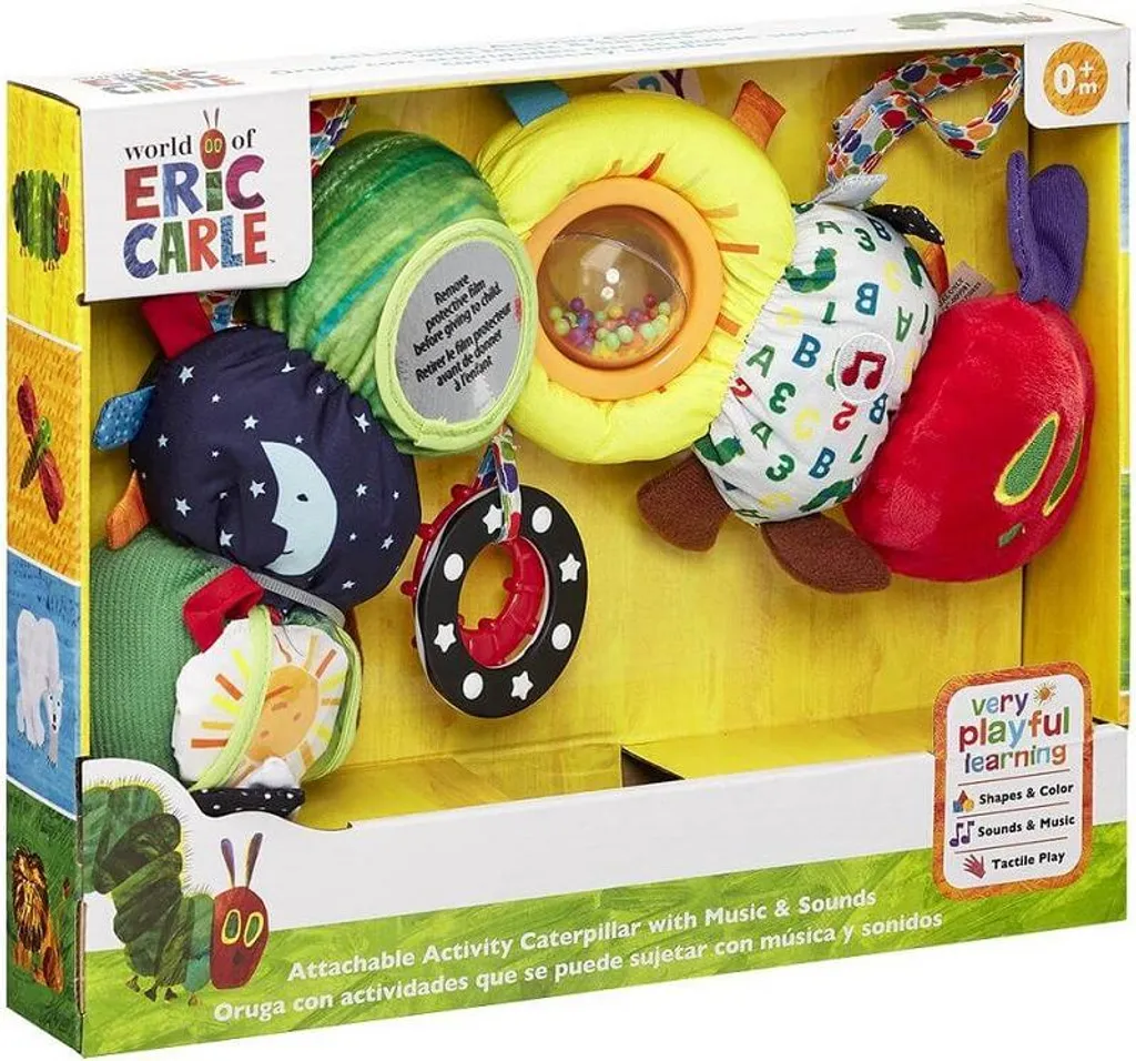 Doudou Chenille très affamée peluche active textile pour apaiser bébé