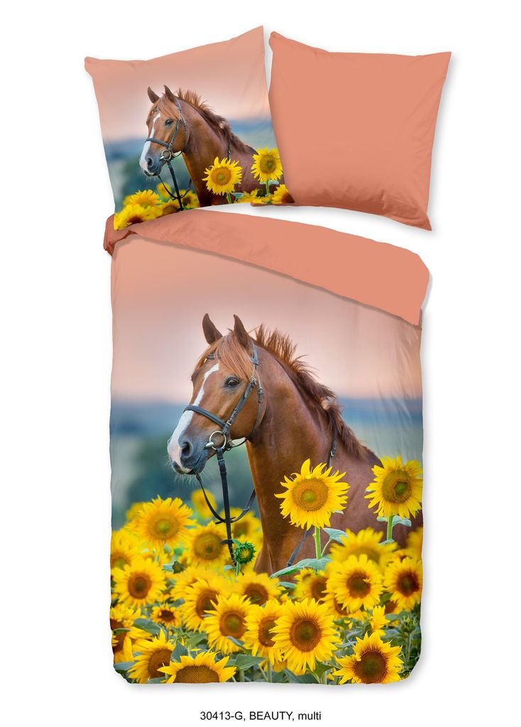 Duvet cover Good Morning 135x200 + 1* 80x80 cm - horse with Produktbild 