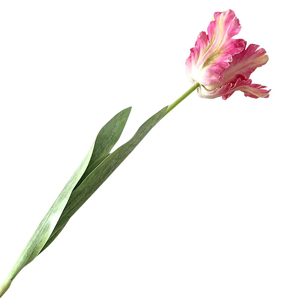 Künstliche Tulpe, realistische Kunstblume mit Blättern, pflegeleicht, für Heimdekoration, Hochzeiten, Partys, Tischdekoration