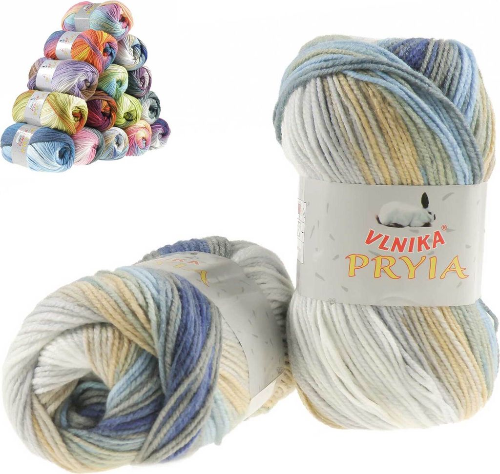 100g Farbverlaufsgarn Pryia Strickwolle Strickgarn, Farbauswahl