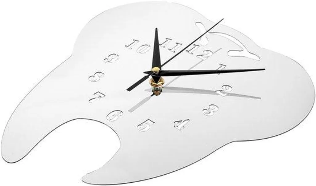 Horloge murale sans tic-tac lisible blanche pour petit bureau