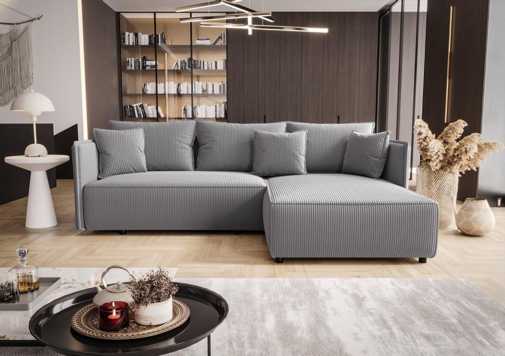 Ecksofa mit Schlaffunktion MILANO R Poso 055 Rechts