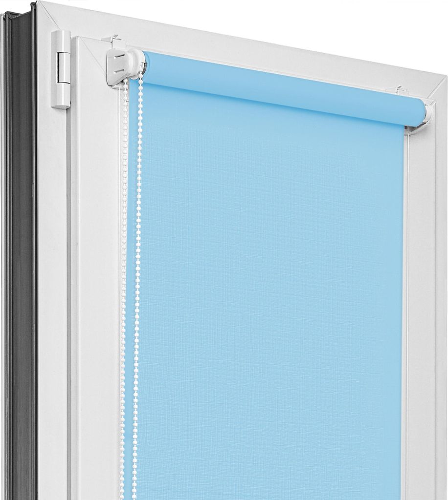 Estika Rollo ohne bohren - 65 x 220 cm - Königsblau - Klemmfix Montage
