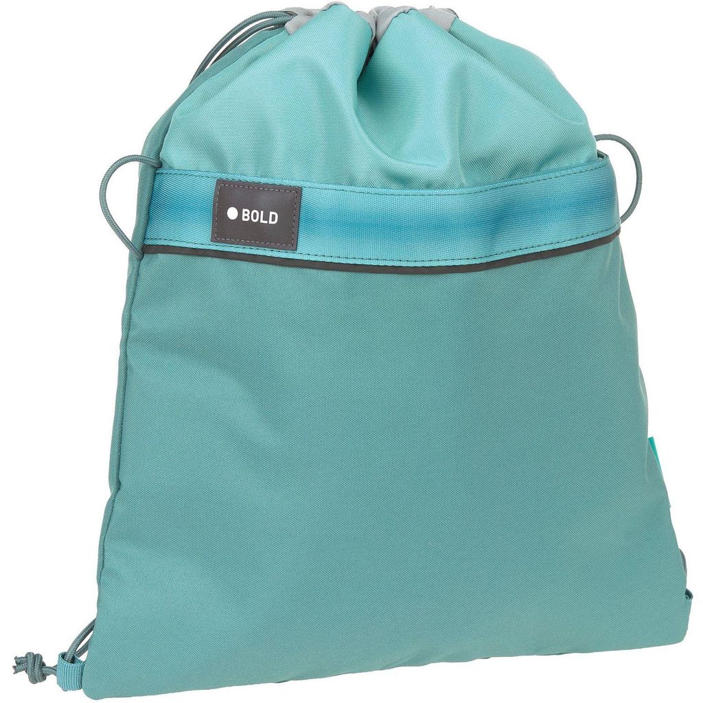 Bold School String Bag aqua