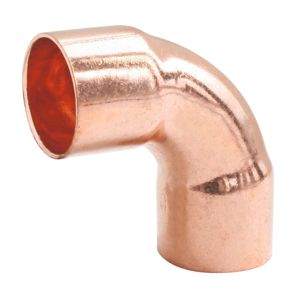 SOMATHERM FOR YOU – Kupfer-Lötbogen mit großem Radius (90°) – Doppelte Innengewinde – Für Kupferrohre Ø 14 – 2er-Pack