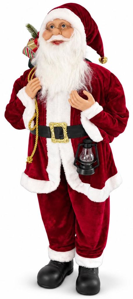 Benza – XXL Kerstman 110 cm – Grote Staande Kerstdecoratie Productafbeelding 
