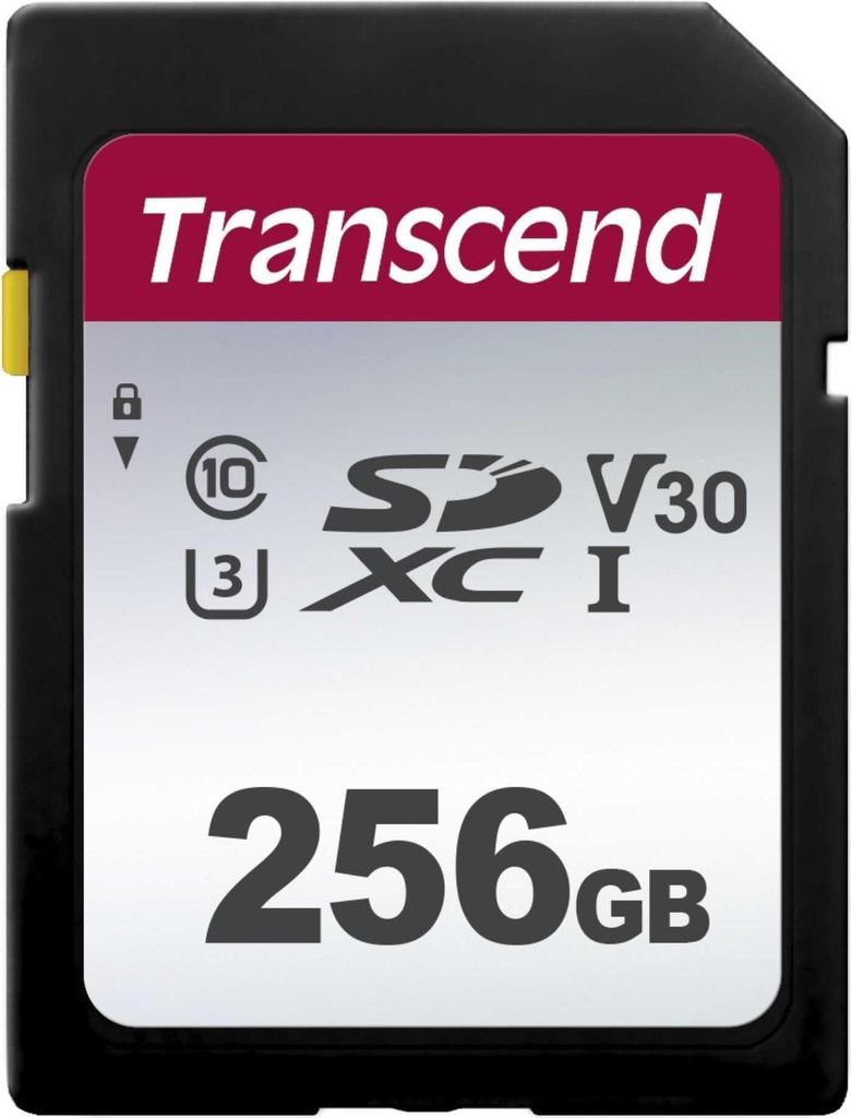 Transcend SDXC 300S        256GB Class 10 UHS-I U3 V30 Produktbild 