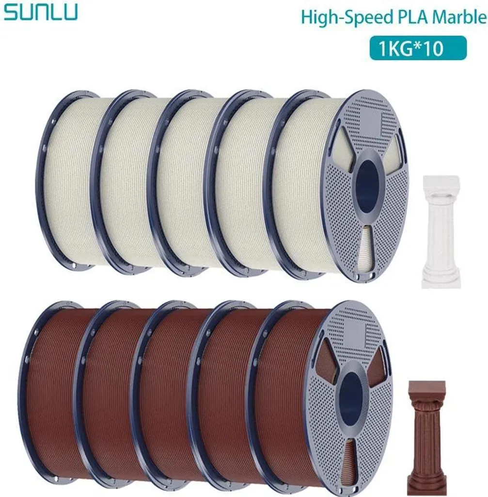 Filament PLA pour impression 3D de décoration d'intérieur effet marbre - 2