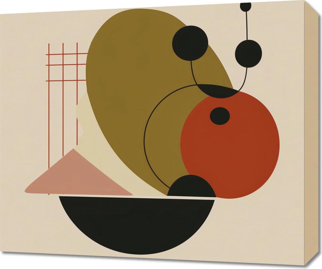 Bild 60x50cm Geometrische Balance