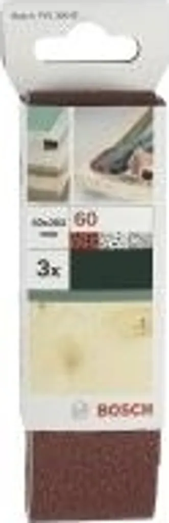 Bosch 2609256186 Nastri Abrasivi 40x303 mm Grane 60/80/120 - 3pz