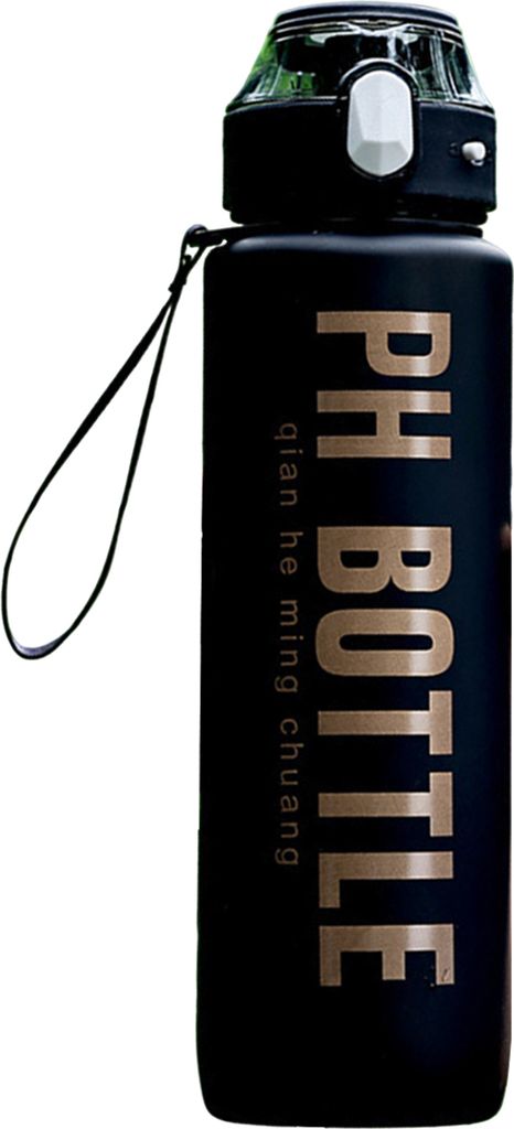 1000 ml Sport-Wasserflasche mit Strohhalm, auslaufsicher, Zeitmarkierung, temperaturbeständig, BPA-frei, Wasserbecher mit Farbverlauf für Fitness...