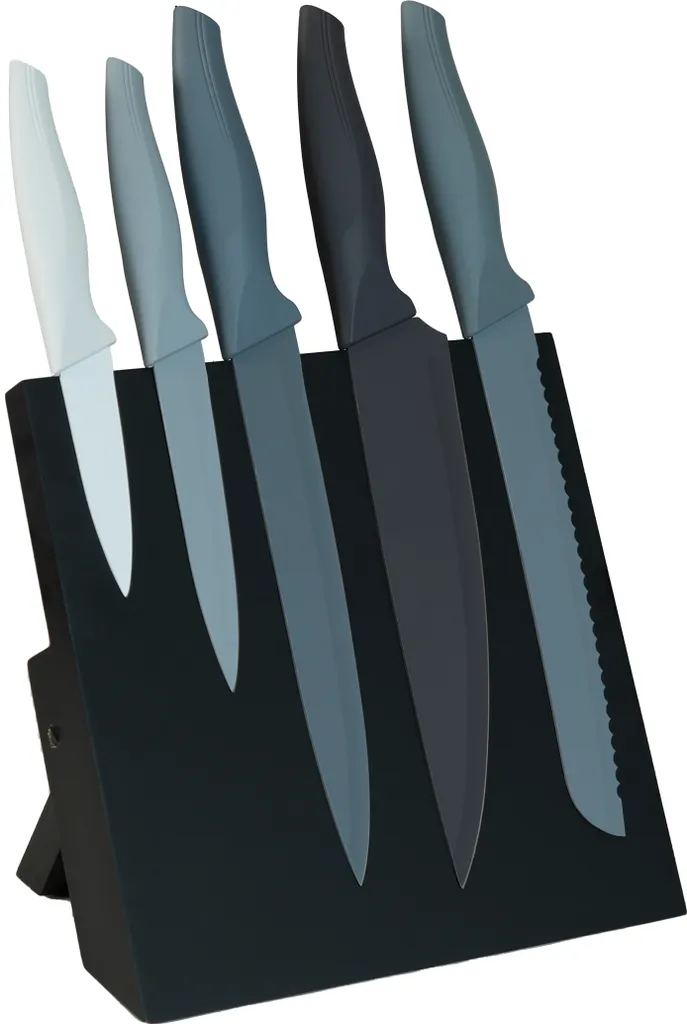 Offerta Set 5 Coltelli + Ceppo Magnetico Legno - Miglior Rapporto Qualità Prezzo