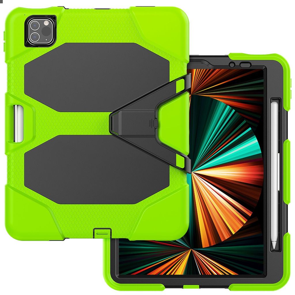 3in1 Schutzhülle Displayschutz Stativ für Apple iPad Pro 11 2020/2021/2022 Air 4 Cover Case hybrid Outdoor Tasche Case