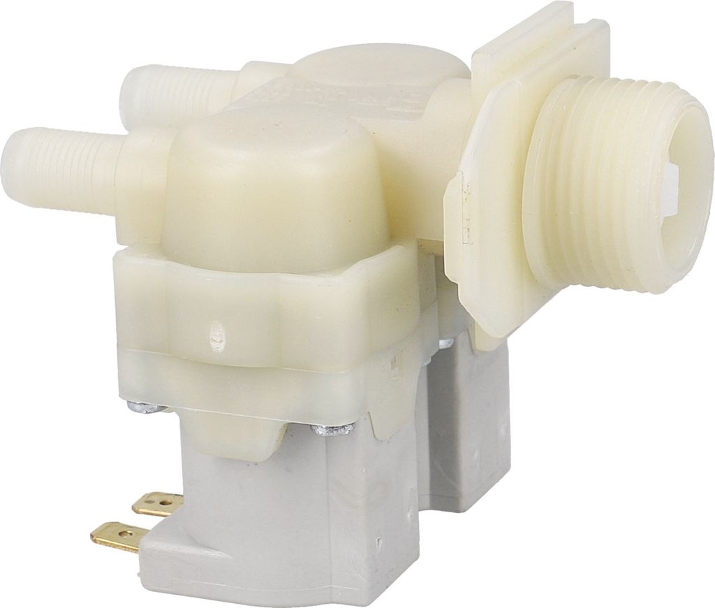 easyPART passend für 10002256 EUROPART Magnetventil Einlaufventil Füllventil Ventil 2fach 180° 10,5mmØ 6,3AMP Waschmaschine Alternativ Bosch Ba...