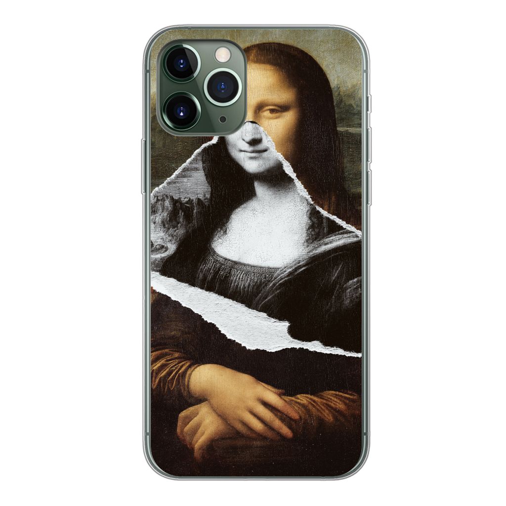 MuchoWow Handyhülle Schutzhülle Hülle für iPhone 11 Pro Mona Lisa - Da Vinci - Kunst Silikon Softcase Handy Hülle - Handy