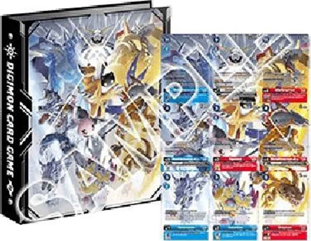Classeur de Collection Digimon Omnimon avec Pages de Rangement pour Cartes
