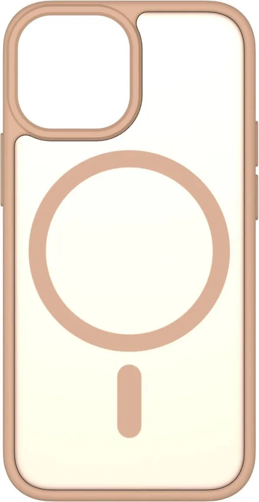 Coque de protection iPhone 13 mini jaune sable aimantée rigide - 3