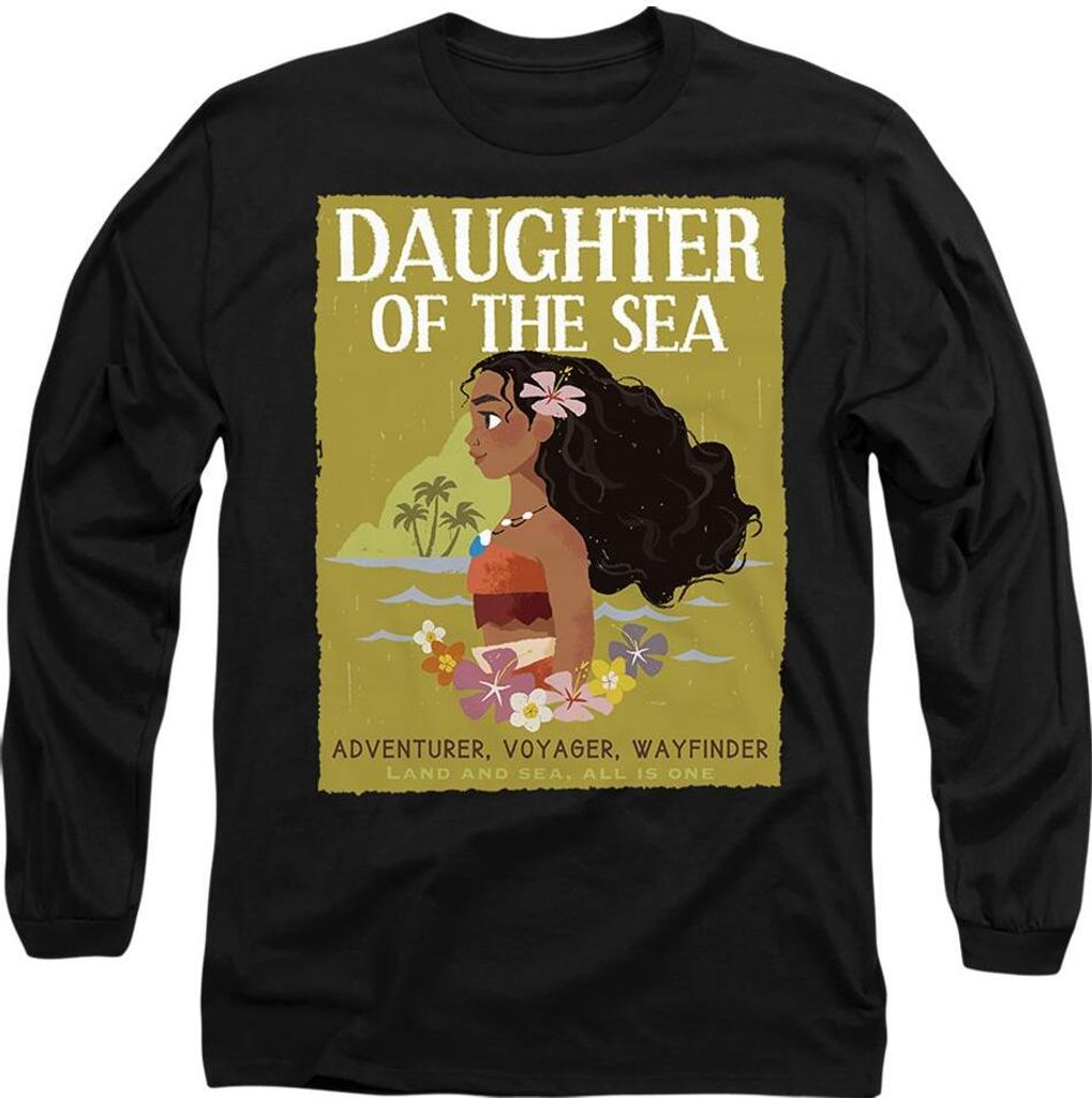 Moana - "Daughter Of The Sea" T-Shirt für Herren/Damen Uni TV14716 (L) (Schwarz)