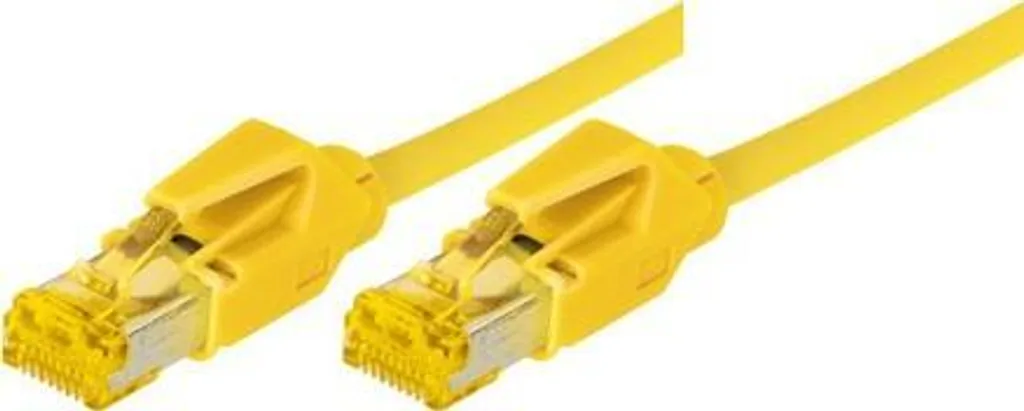Câble réseau RJ45 Cat 6a 5m jaune pour connexion internet 10G