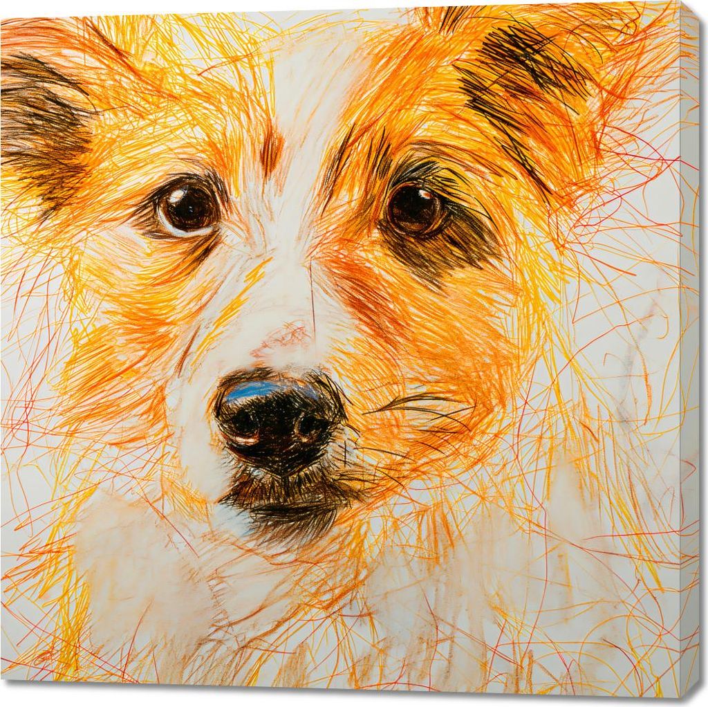 Bild 100x100cm Niedlicher Gast