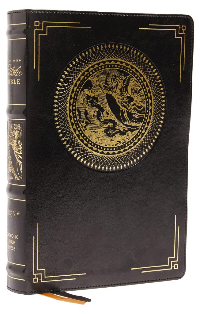 NRSVCE, Illustrated Catholic Bible, Leathersoft, Black, Produktbild 