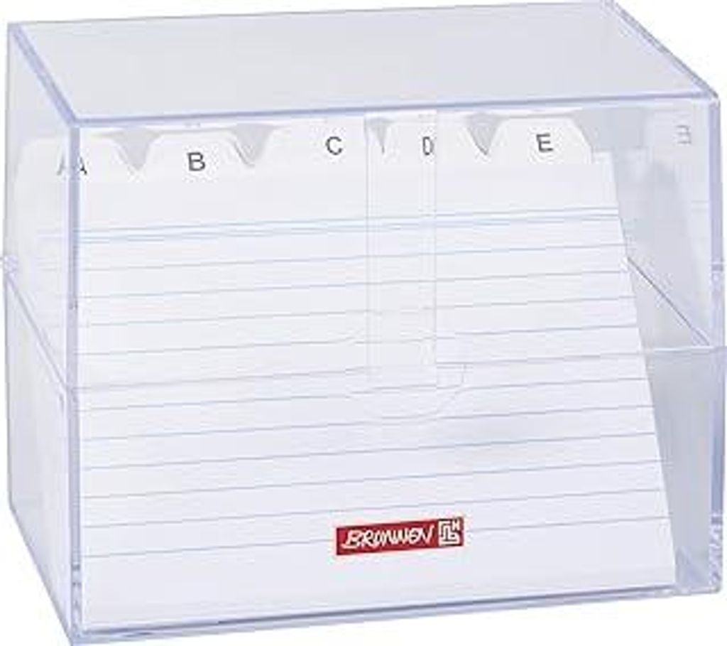 Brunnen Karteibox A6 gefüllt transparent