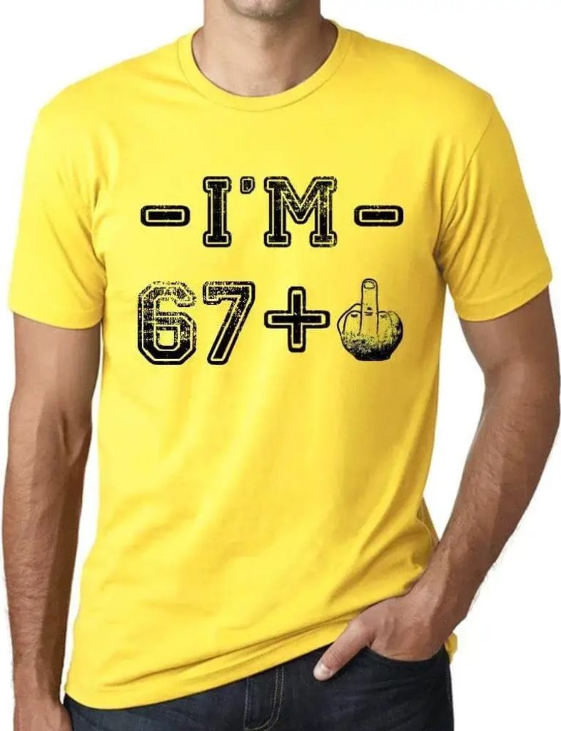 Herren Grafik T-Shirt 60 Jahre ich bin 59 + ein Mittelfinger – 60 Years I'm 59 + A Middle Finger – Geschenk 60. Geburtstag Jahrestag 60 Jahre J...