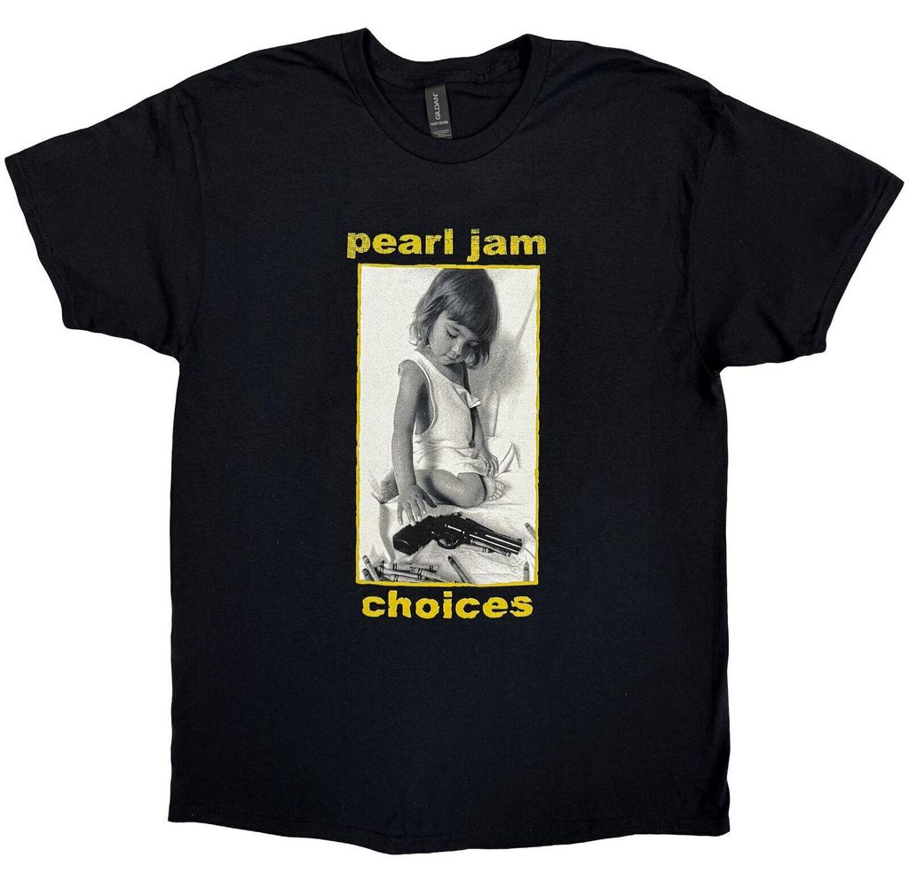 Pearl Jam Choices (Back Print) T-Shirt mit kurzen Ärmeln Produktbild 