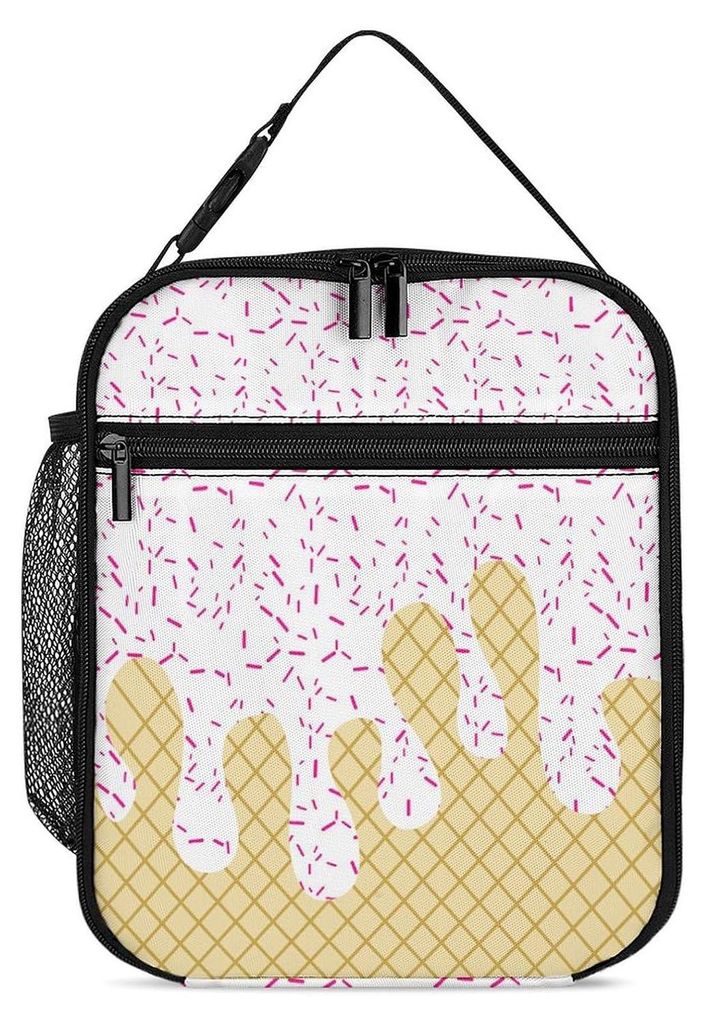 Isolierte Lunchbox-Tasche mit verstärktem Griff, großem Fassungsvermögen, dreilagigem Design, wasserdicht und leicht