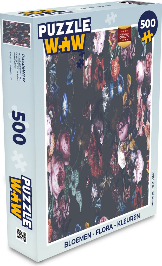 MuchoWow Puzzle 500 Teile Blumen - Flora - Farben - Denken - Spiel - Toy