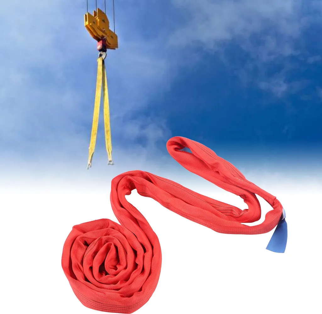 Sangle levage 5T pour chantier et grue, polyester 2m usage intensif - 10