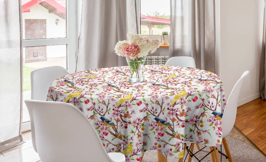 ABAKUHAUS Tovaglia Rotonda 150 cm Sakura - Arredo Cucina Multicolore