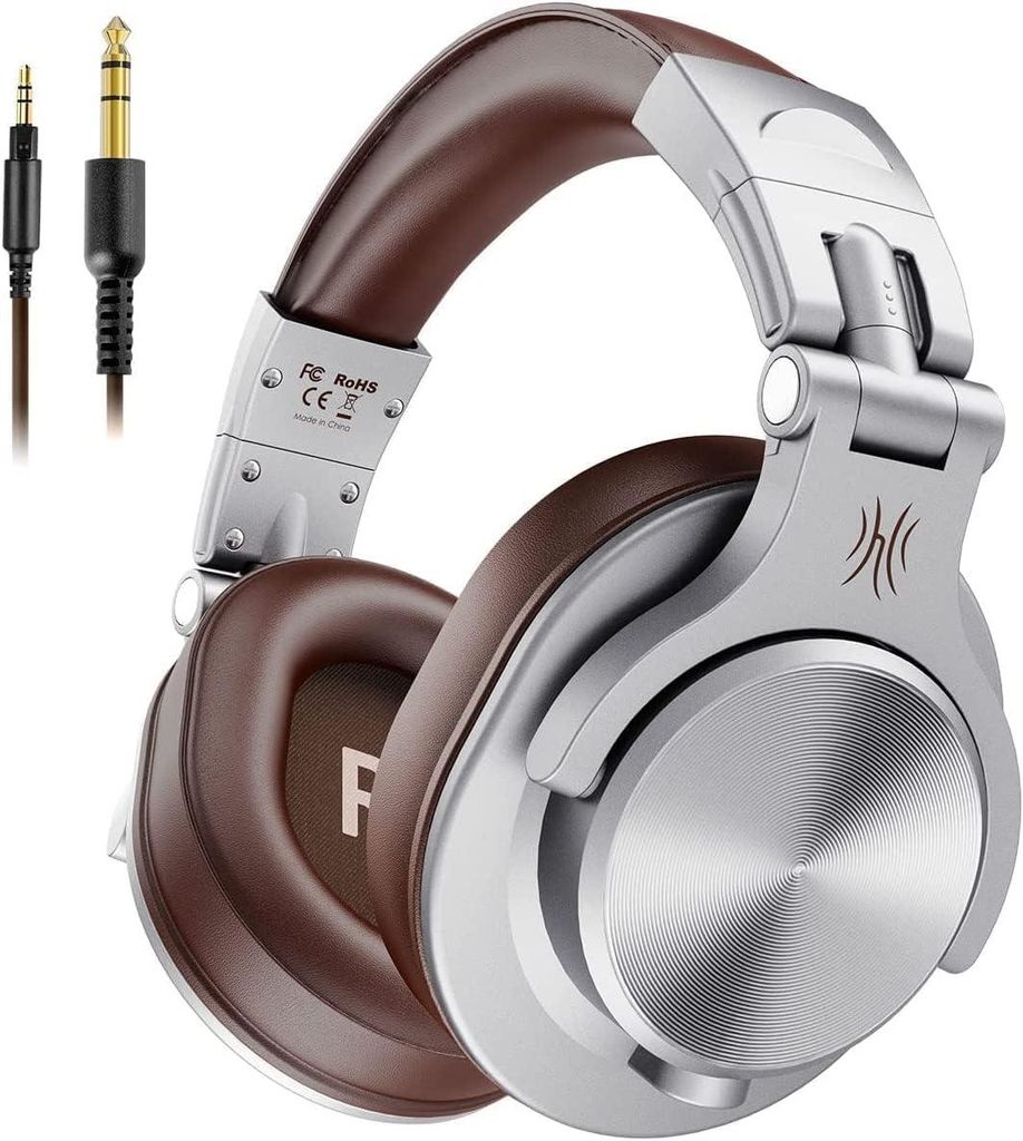 OneOdio A71 – Over-Ear DJ Kopfhörer mit Kabel, HiFi Studio Kopfhörer mit Share-Port, 40mm Treiber, für Musikproduktion & Monitoring