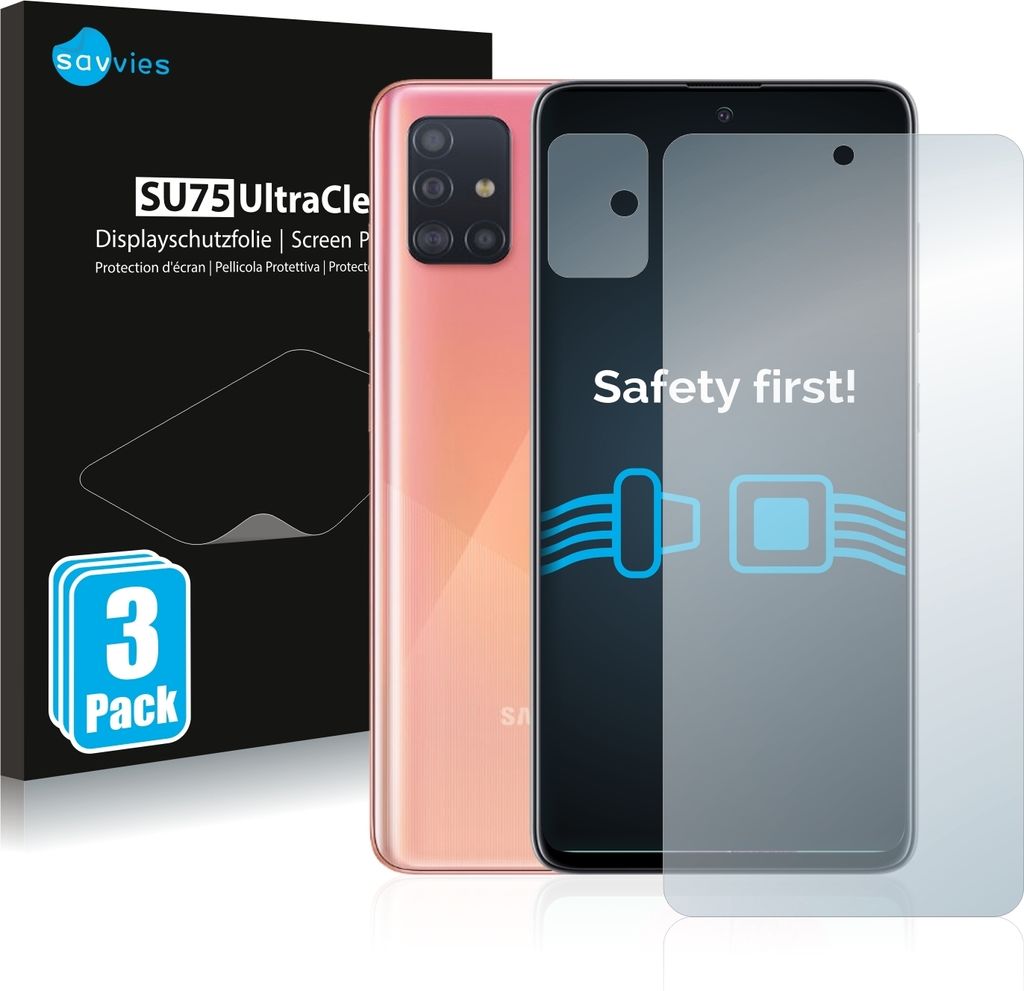 6x Für Samsung Galaxy A51 (Display+Kamera) Schutzfolie Produktbild 