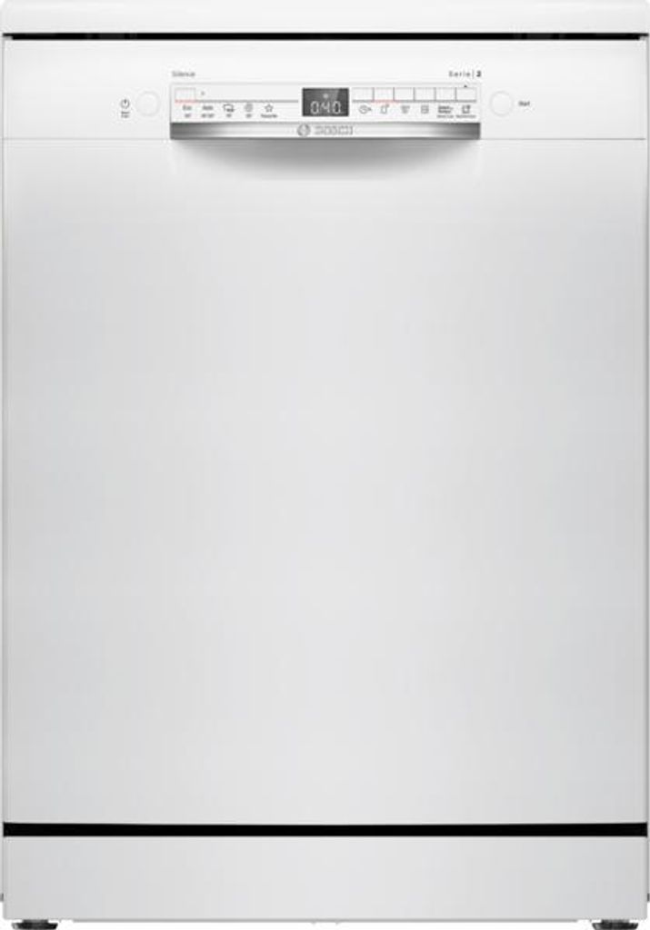 Bosch Serie 2 SMS2HTW06E, Freistehender Geschirrspüler, Weiß, Höhe 84,5 cm, Breite 60 cm