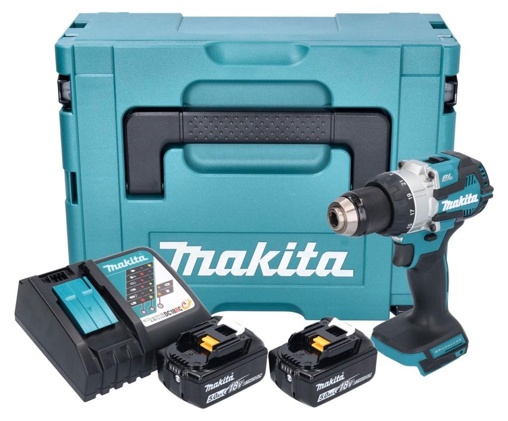 Makita DHP 489 RTJ 18 V 73 Nm Trapano avvitatore a Immagine del prodotto 