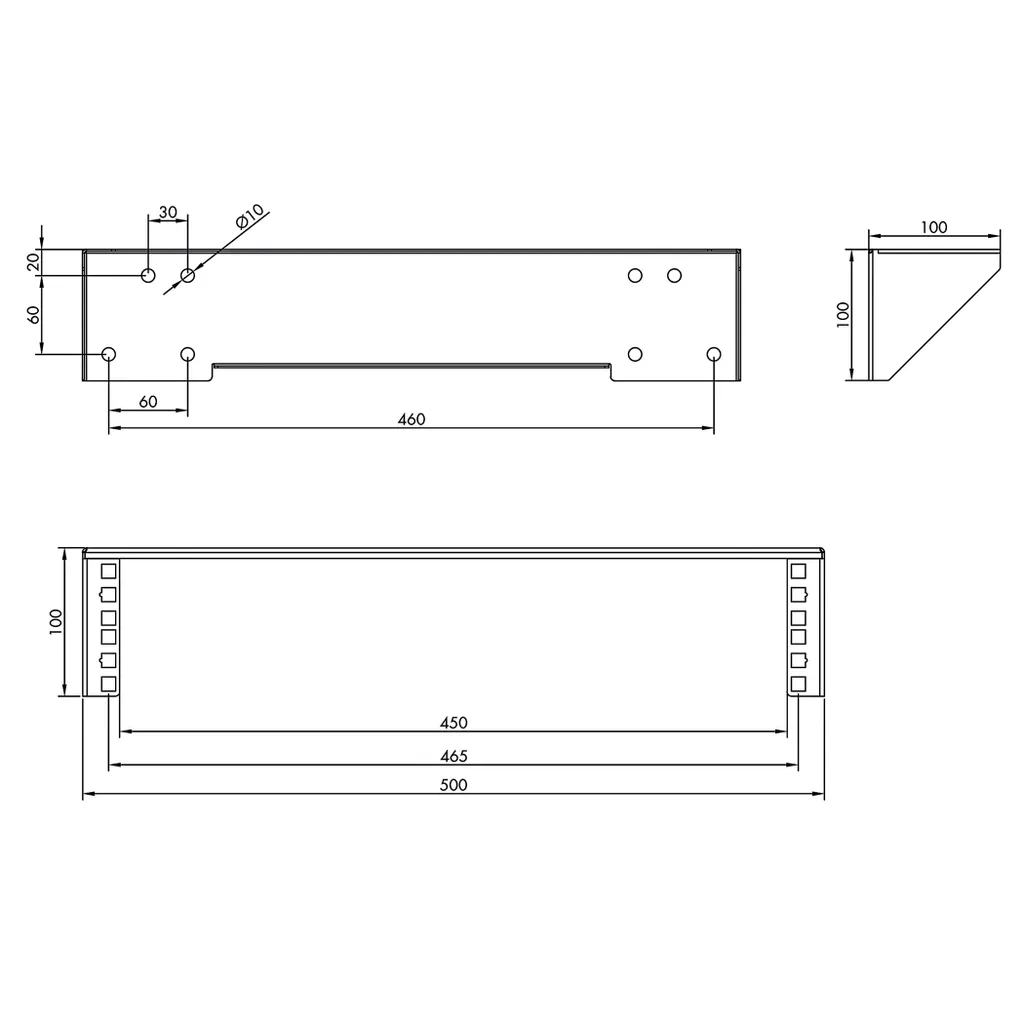 Support Rack 19 2U : Solution pour Ranger vos Switchs Sous la Table - 2