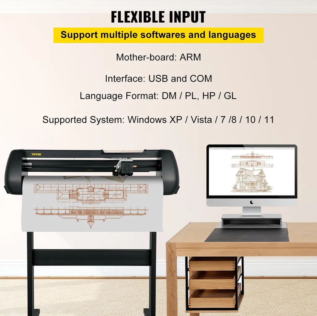 Découpeuse de vinyle 720 mm SignMaster avec support de sol robuste - 5