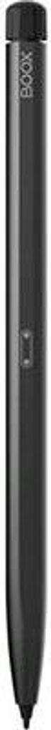A black stylus pen is shown vertically against a white background.