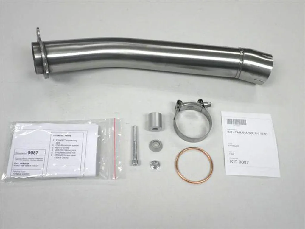 Tube de liaison IXIL en inox haute résistance pour Yamaha R1 année 1998