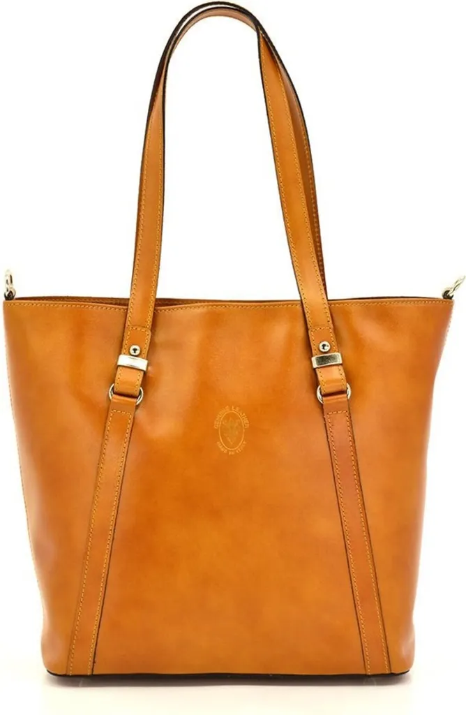 Vera Pelle Sacs VP002LN Sac à Main en Cuir Véritable pour Femme