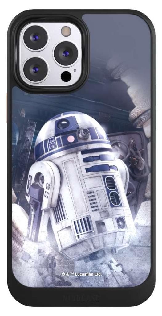 NIVOCASE Hülle für Apple iPhone 13 Pro Max Handyhülle NIVOcore Case Schwarz Fanartikel Roboter Star Wars