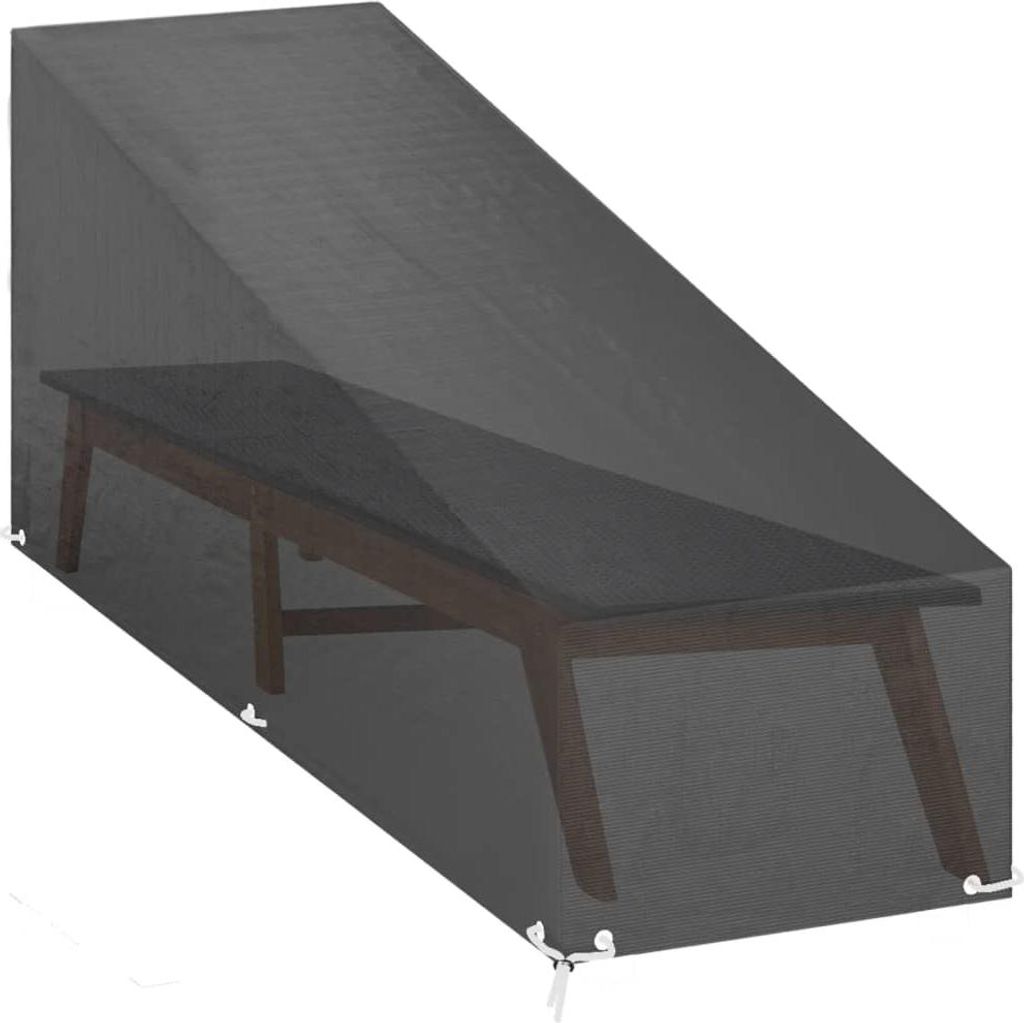 vidaXL Obal na lehátko 12 očiek 205x75x40/70 cm polyetylén Obrázok produktu 
