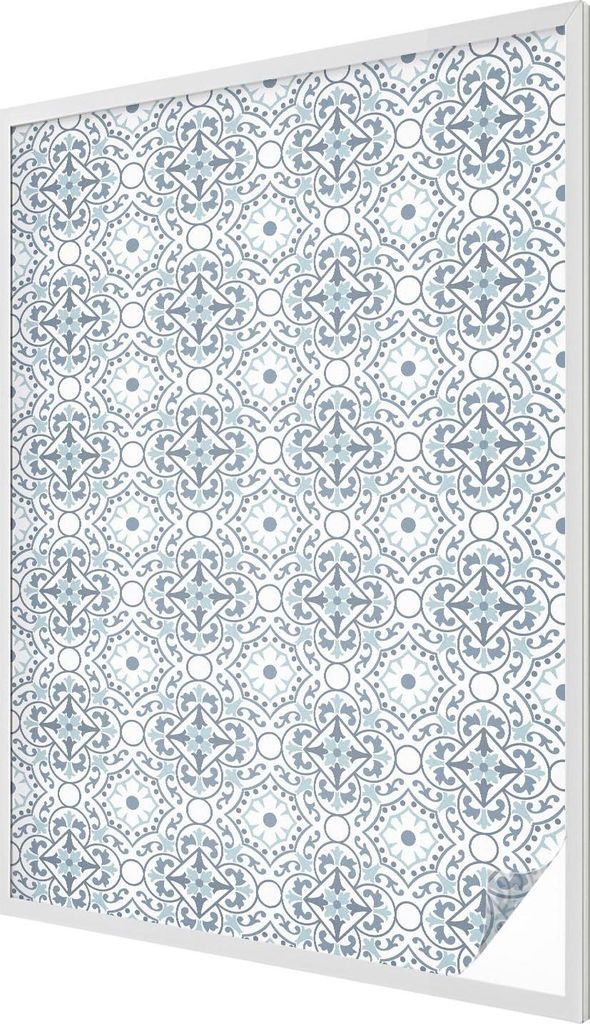 Buntglas Fensterfolie – 146x100 cm – Stained-Glass Design – blickdichte dekorative Sichtschutzfolie – selbstklebend, UV-Schutz – Klassisc...