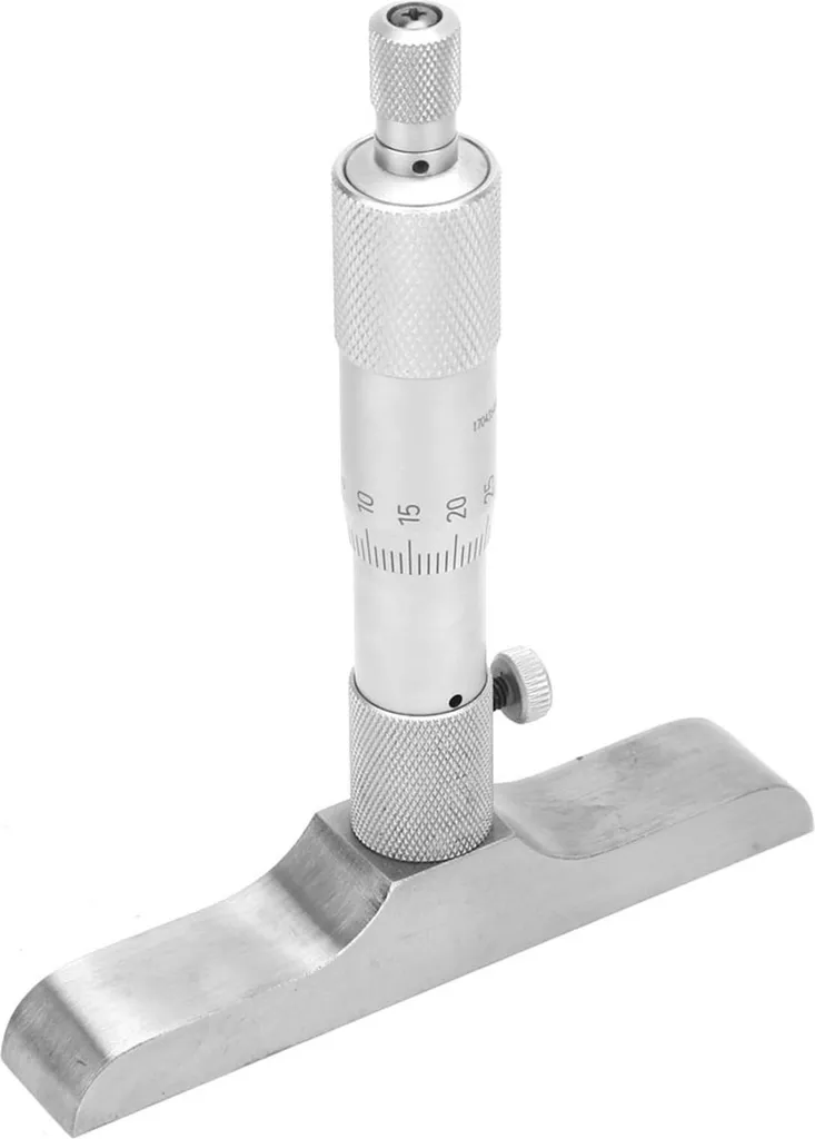 Micromètre de profondeur 4 pouces haute précision à base circulaire - 9